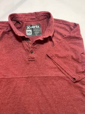 Vertx Men's XL Assessor Short Sleeve Tactical Polo wWeaponGuard Reaper Red